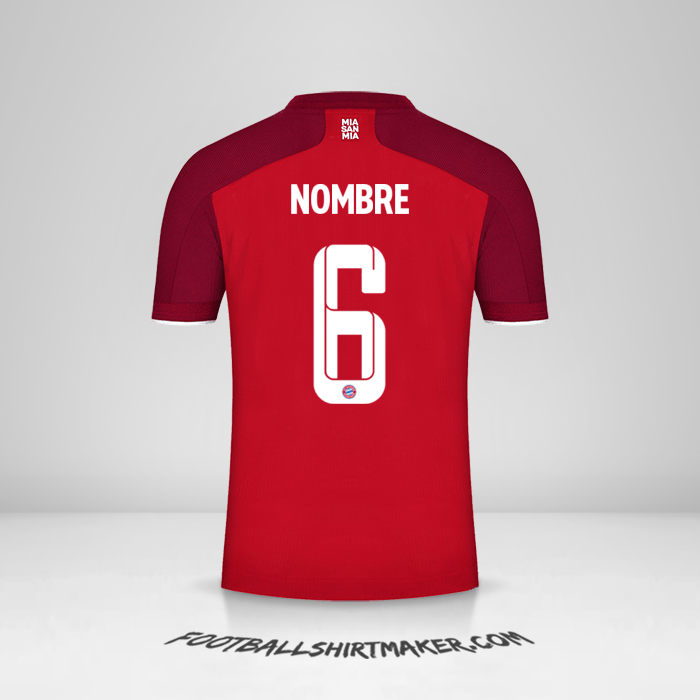 Camiseta FC Bayern Munchen Cup 2021/2022 -  nombre - 6