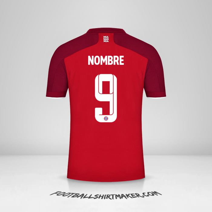 Camiseta FC Bayern Munchen Cup 2021/2022 -  nombre - 9