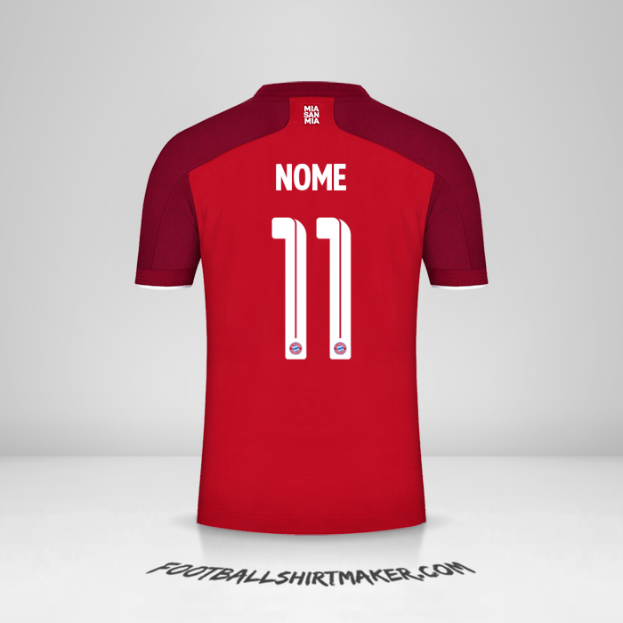 Camisa FC Bayern Munchen Cup 2021/2022 -  nome - 11