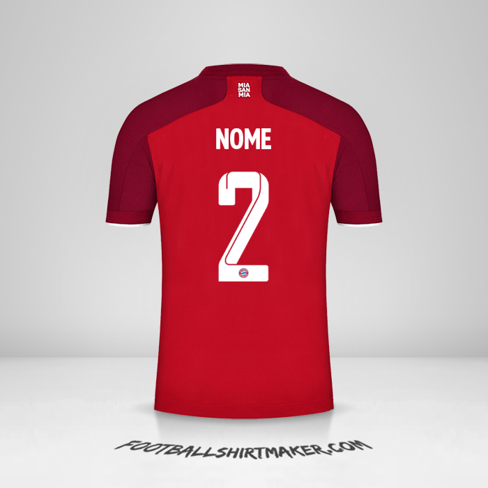 Camisa FC Bayern Munchen Cup 2021/2022 -  nome - 2
