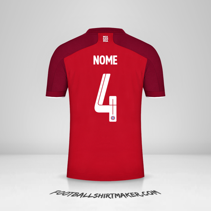 Camisa FC Bayern Munchen Cup 2021/2022 -  nome - 4