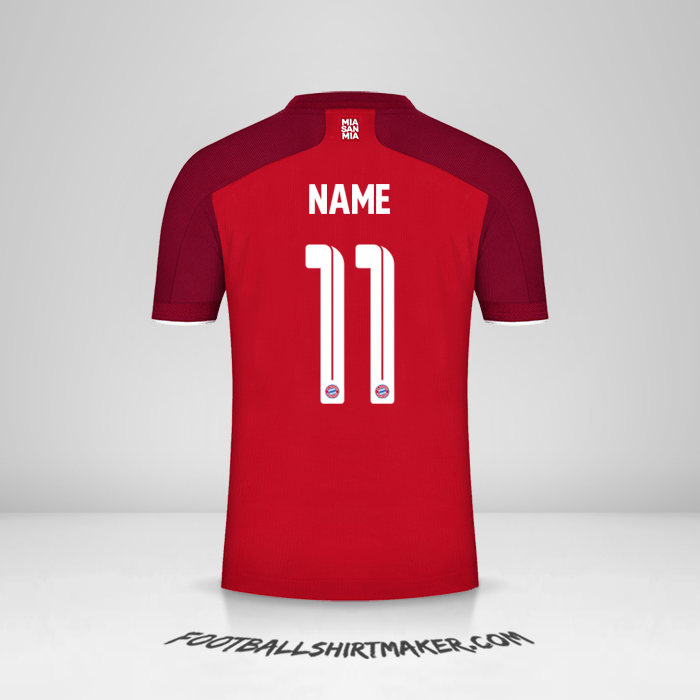 Jersey FC Bayern Munchen Cup 2021/2022 -  name - 11