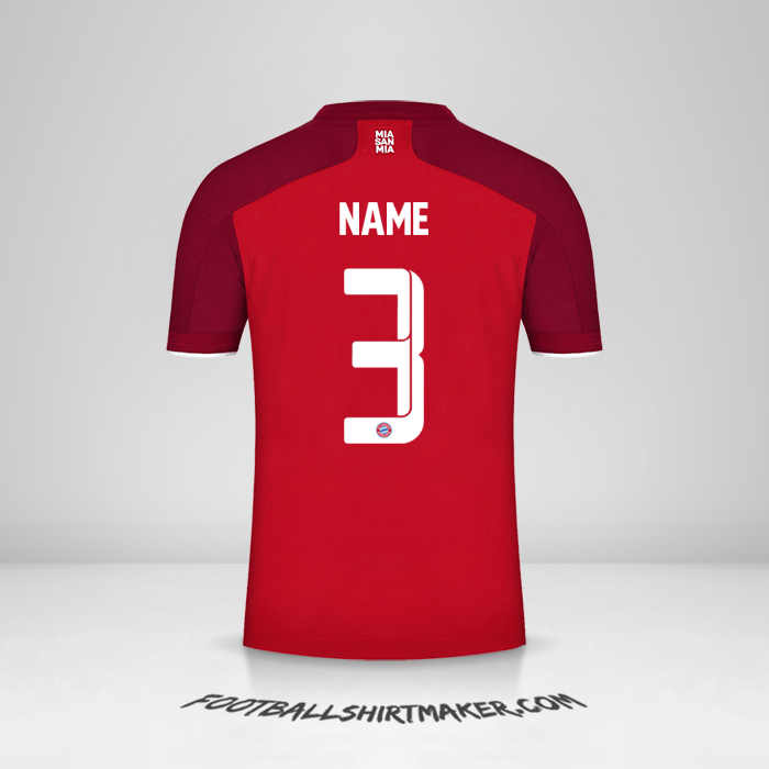 Trikot FC Bayern Munchen Cup 2021/2022 -  name - 3