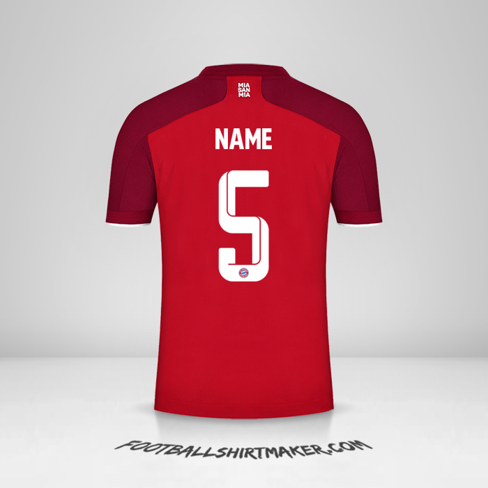 Jersey FC Bayern Munchen Cup 2021/2022 -  name - 5