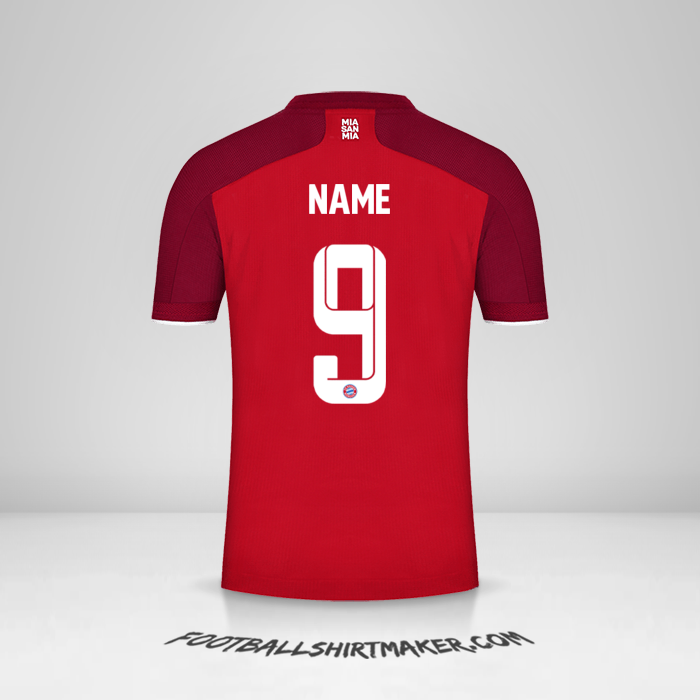 Jersey FC Bayern Munchen Cup 2021/2022 -  name - 9