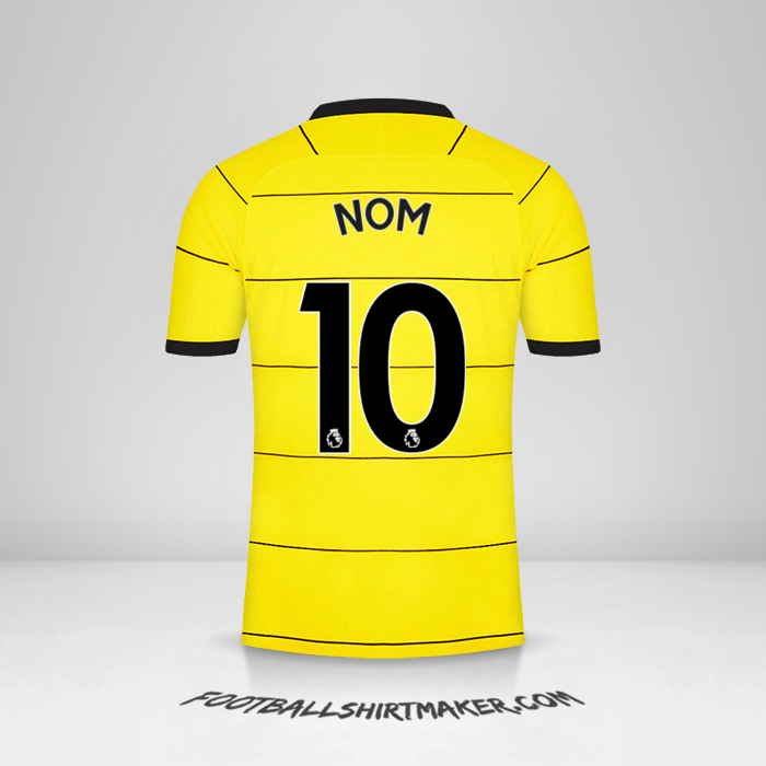 Maillot Chelsea 2021/2022 Extérieur -  nom - 10