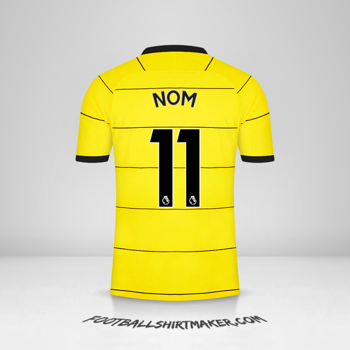 Maillot Chelsea 2021/2022 Extérieur -  nom - 11