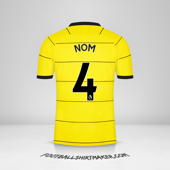 Maillot Chelsea 2021/2022 Extérieur -  nom - 4