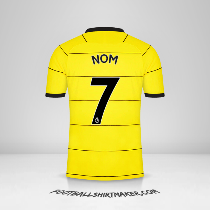Maillot Chelsea 2021/2022 Extérieur -  nom - 7