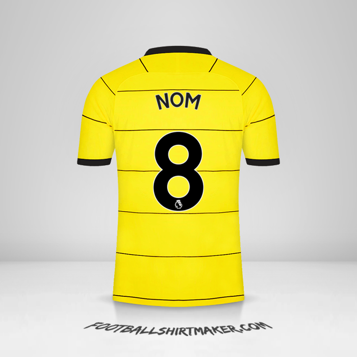 Maillot Chelsea 2021/2022 Extérieur -  nom - 8