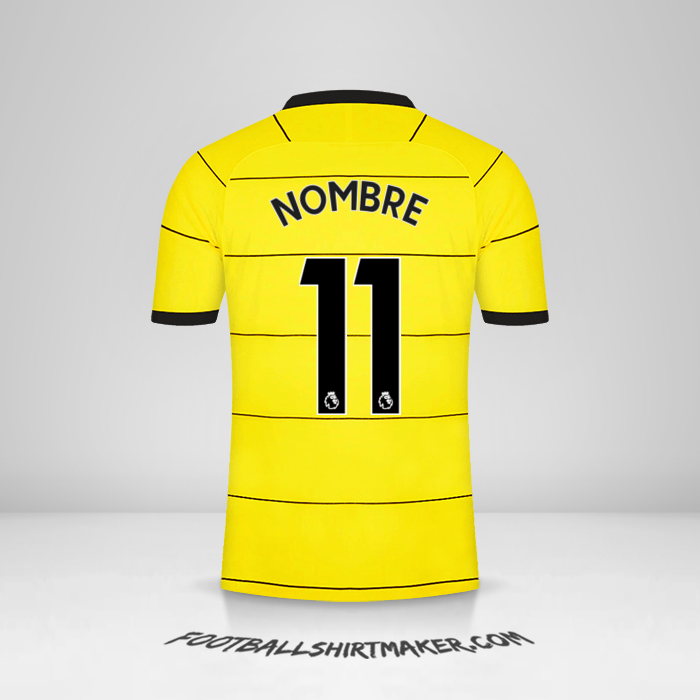 Jersey Chelsea 2021/2022 Visita -  nombre - 11