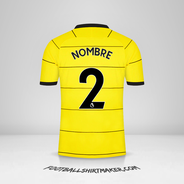 Camiseta Chelsea 2021/2022 Visita -  nombre - 2