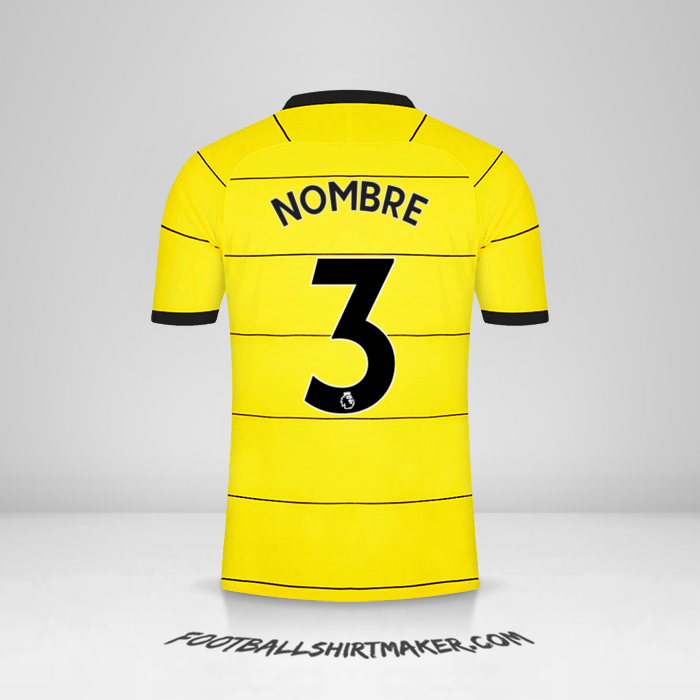 Camiseta Chelsea 2021/2022 Visita -  nombre - 3