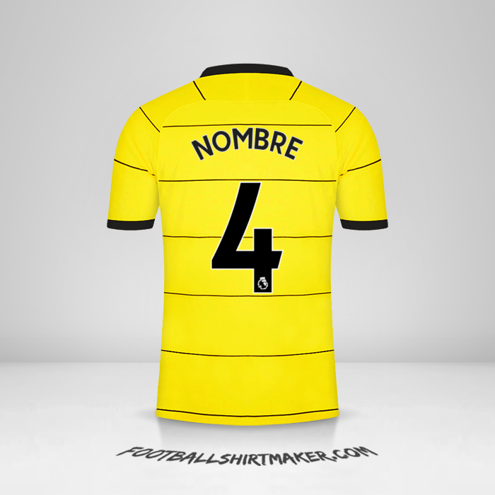 Camiseta Chelsea 2021/2022 Visita -  nombre - 4