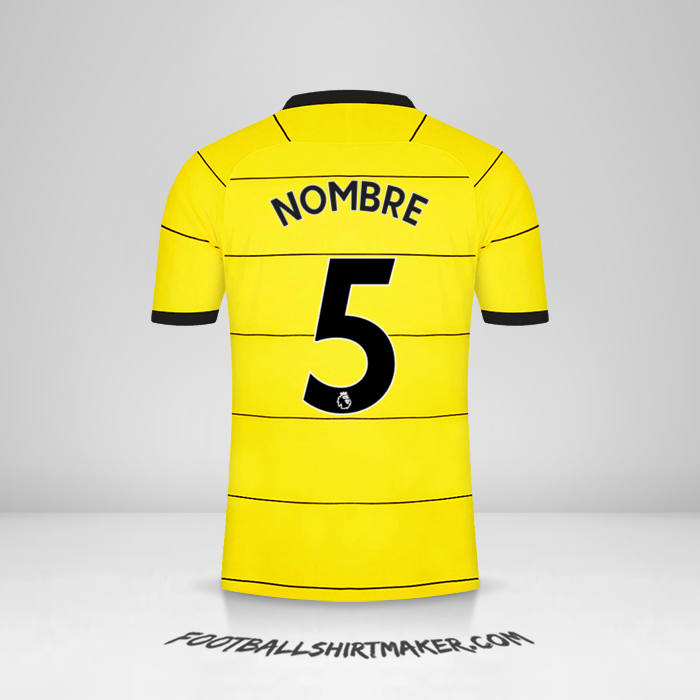 Jersey Chelsea 2021/2022 Visita -  nombre - 5