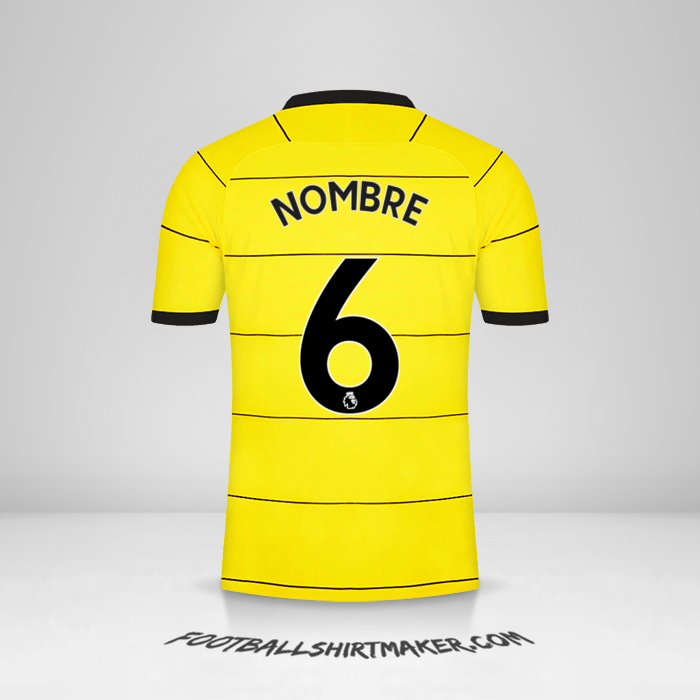 Jersey Chelsea 2021/2022 Visita -  nombre - 6