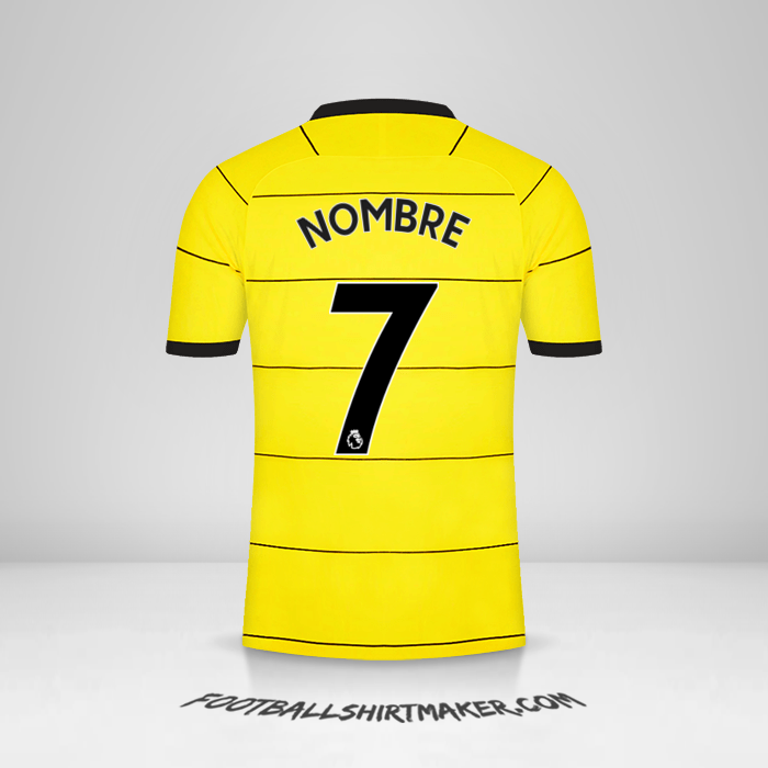 Camiseta Chelsea 2021/2022 Visita -  nombre - 7