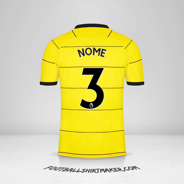 Maglia Chelsea 2021/2022 Seconda -  nome - 3