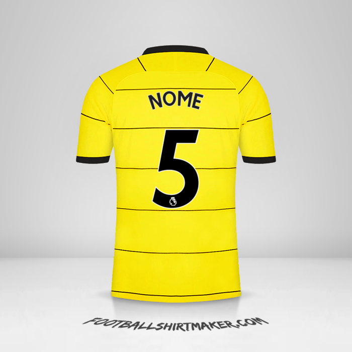Camisa Chelsea 2021/2022 Alternativa -  nome - 5