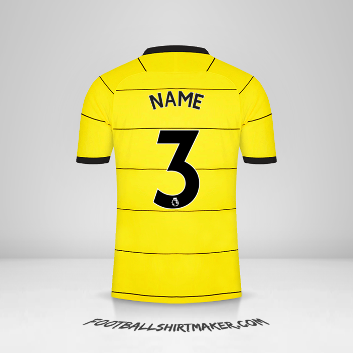 Trikot Chelsea 2021/2022 Auswärts -  name - 3