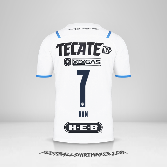 Maillot Monterrey 2021/2022 Extérieur -  nom - 7
