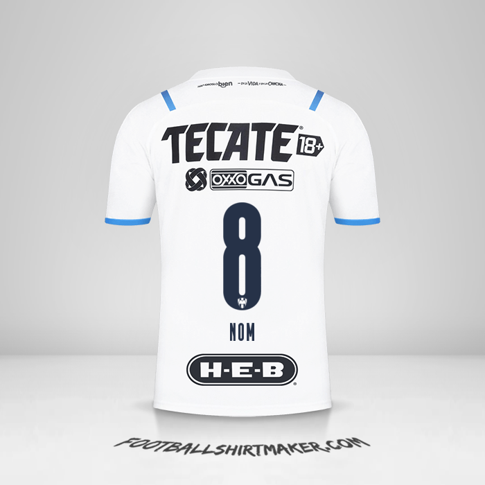 Maillot Monterrey 2021/2022 Extérieur -  nom - 8