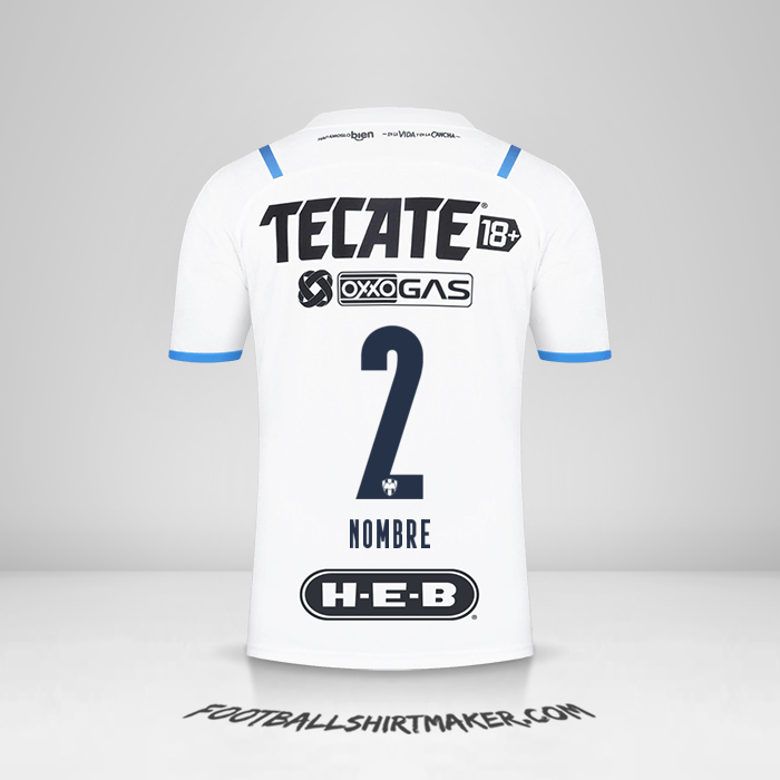 Camiseta Monterrey 2021/2022 Visita -  nombre - 2