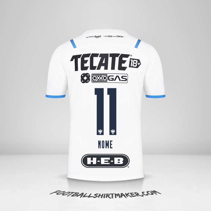 Maglia Monterrey 2021/2022 Seconda -  nome - 11