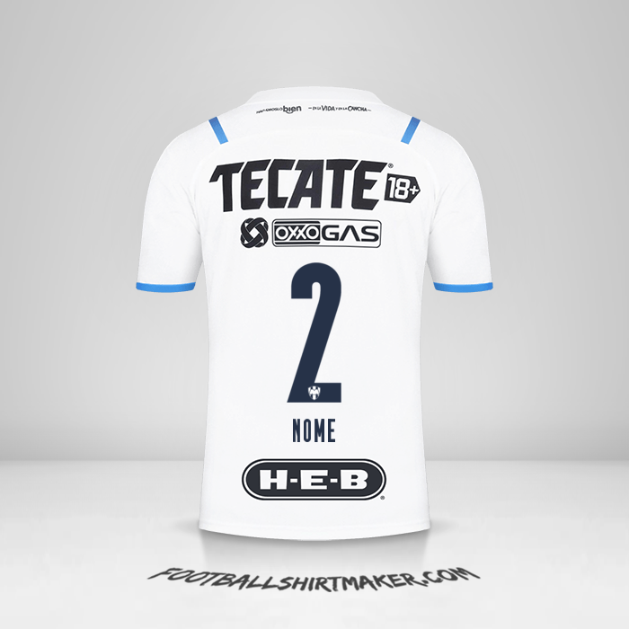 Maglia Monterrey 2021/2022 Seconda -  nome - 2