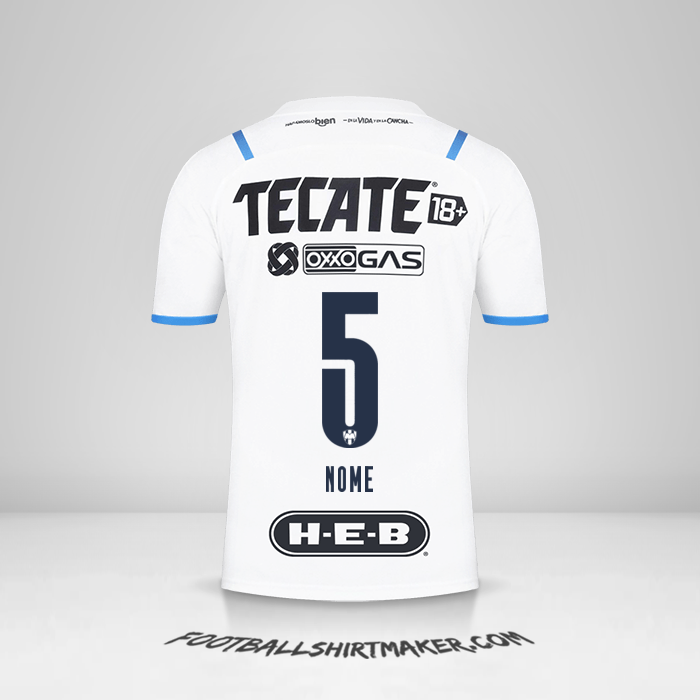 Maglia Monterrey 2021/2022 Seconda -  nome - 5