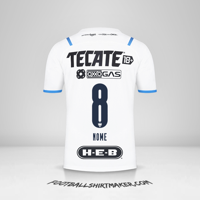 Maglia Monterrey 2021/2022 Seconda -  nome - 8