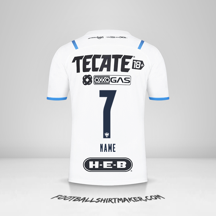 Jersey Monterrey 2021/2022 Away -  name - 7