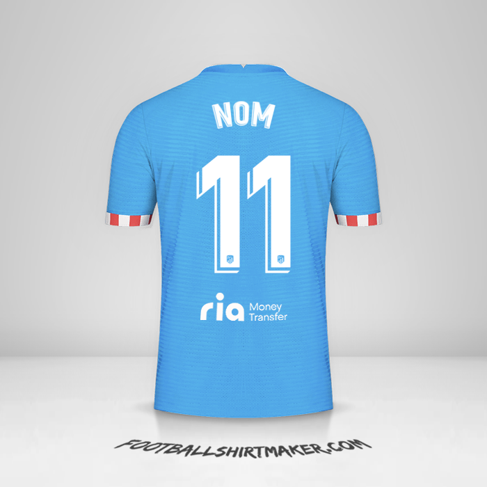 Maillot Atletico Madrid 2021/2022 Troisième -  nom - 11
