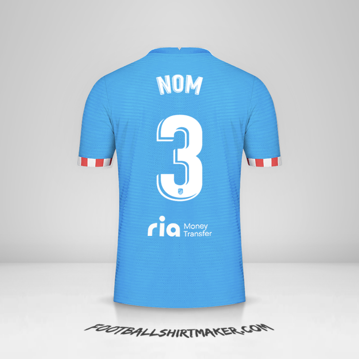 Maillot Atletico Madrid 2021/2022 Troisième -  nom - 3