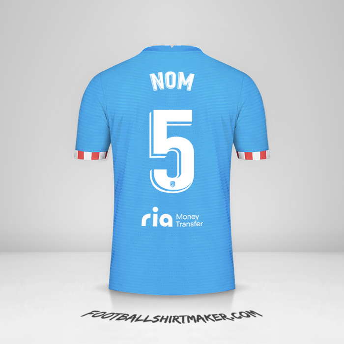 Maillot Atletico Madrid 2021/2022 Troisième -  nom - 5