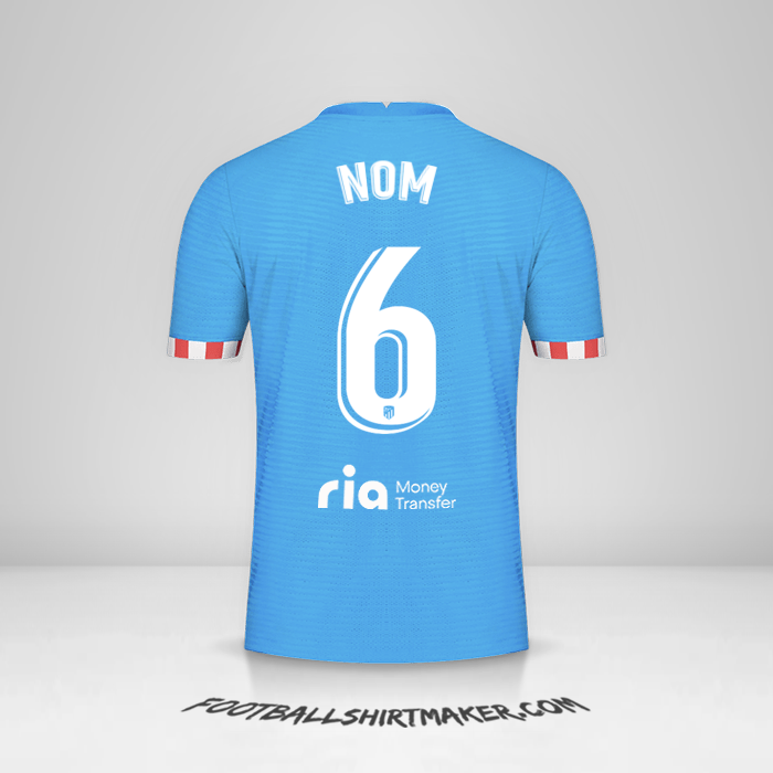 Maillot Atletico Madrid 2021/2022 Troisième -  nom - 6