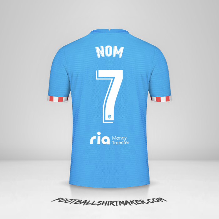 Maillot Atletico Madrid 2021/2022 Troisième -  nom - 7