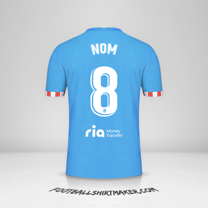 Maillot Atletico Madrid 2021/2022 Troisième -  nom - 8