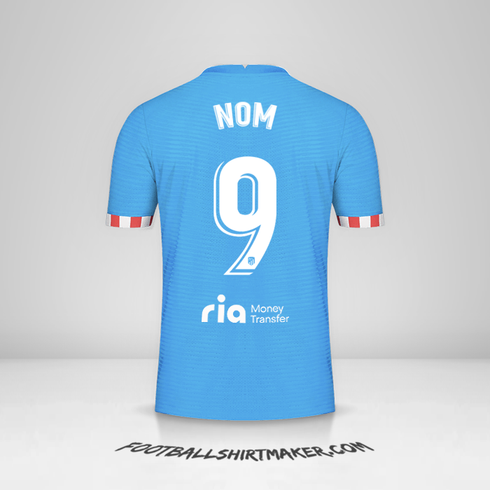 Maillot Atletico Madrid 2021/2022 Troisième -  nom - 9