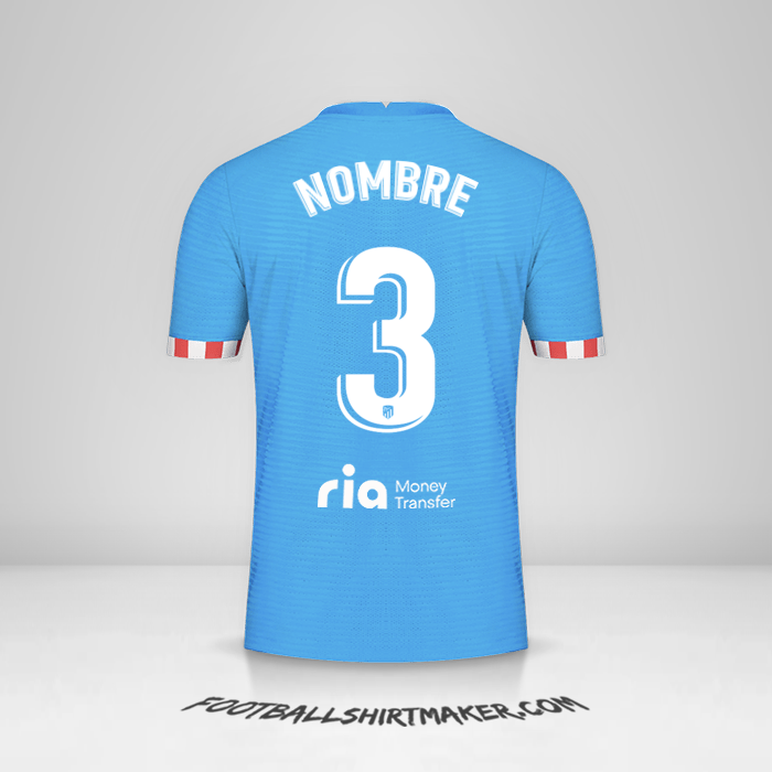 Jersey Atletico Madrid 2021/2022 Tercera -  nombre - 3