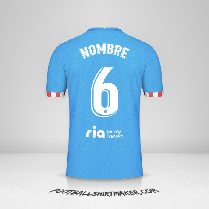 Camiseta Atletico Madrid 2021/2022 Tercera -  nombre - 6