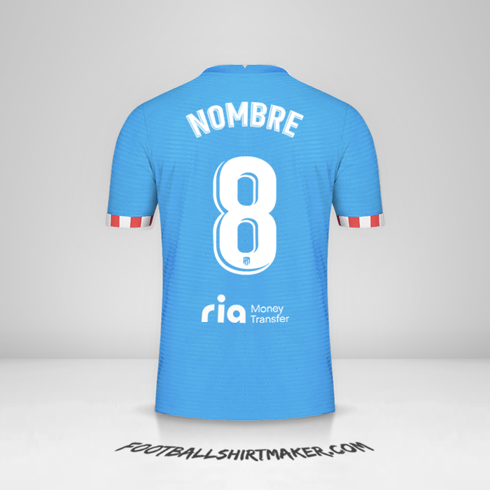 Jersey Atletico Madrid 2021/2022 Tercera -  nombre - 8