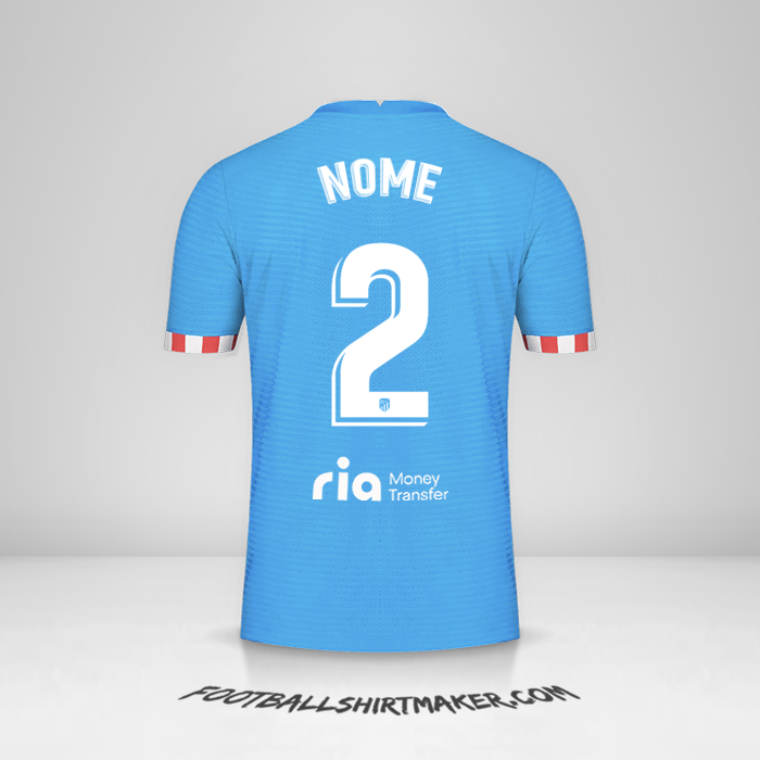 Camisola Atletico Madrid 2021/2022 Terceira -  nome - 2