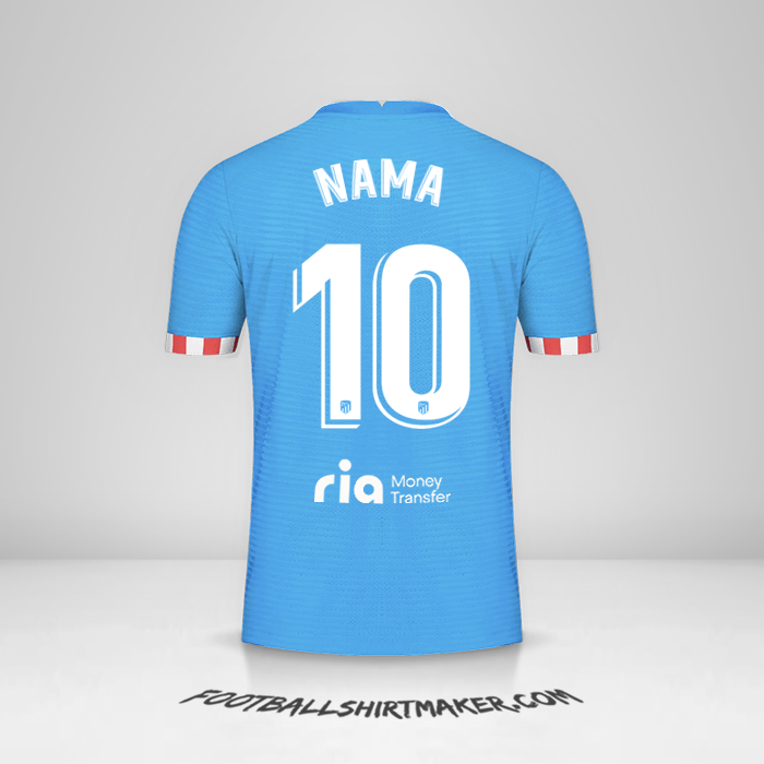 Jersey Atletico Madrid 2021/2022 Ketiga -  nama - 10