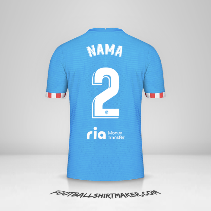 Jersey Atletico Madrid 2021/2022 Ketiga -  nama - 2