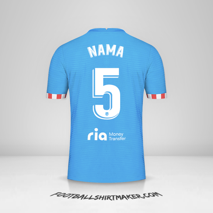 Jersey Atletico Madrid 2021/2022 Ketiga -  nama - 5