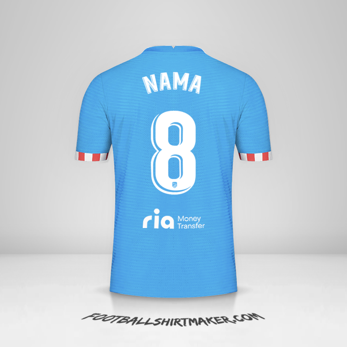 Jersey Atletico Madrid 2021/2022 Ketiga -  nama - 8