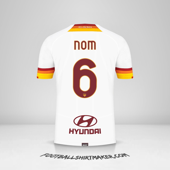 Maillot AS Roma 2021/2022 Extérieur -  nom - 6