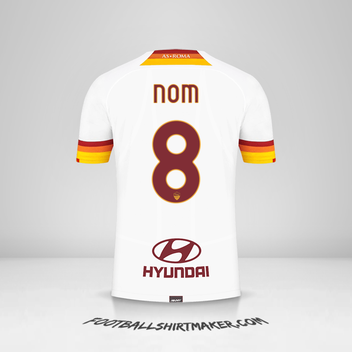 Maillot AS Roma 2021/2022 Extérieur -  nom - 8