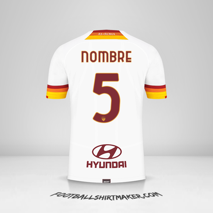 Jersey AS Roma 2021/2022 Visita -  nombre - 5